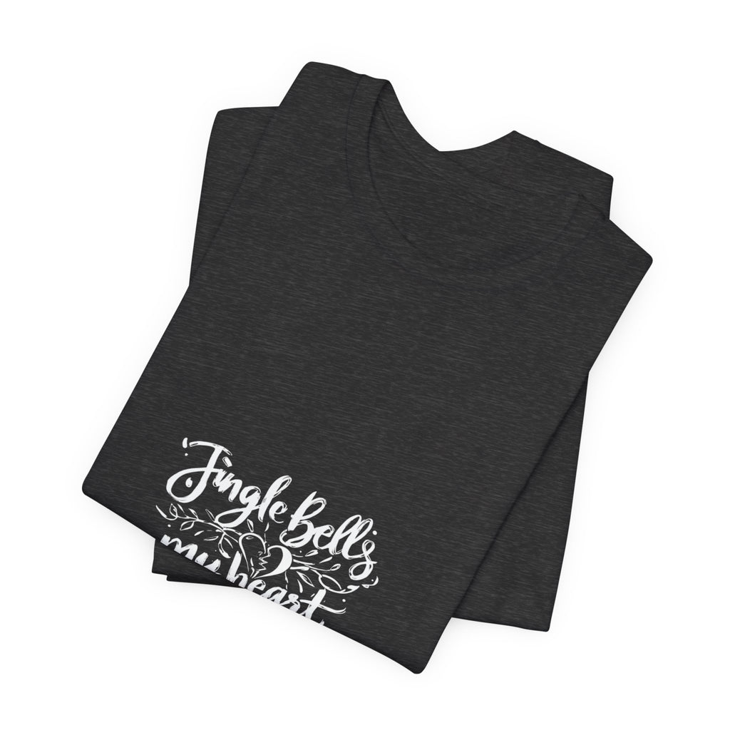 Jingle Heart Melody: Festive Typography Art, Calligraphic Holiday Expression