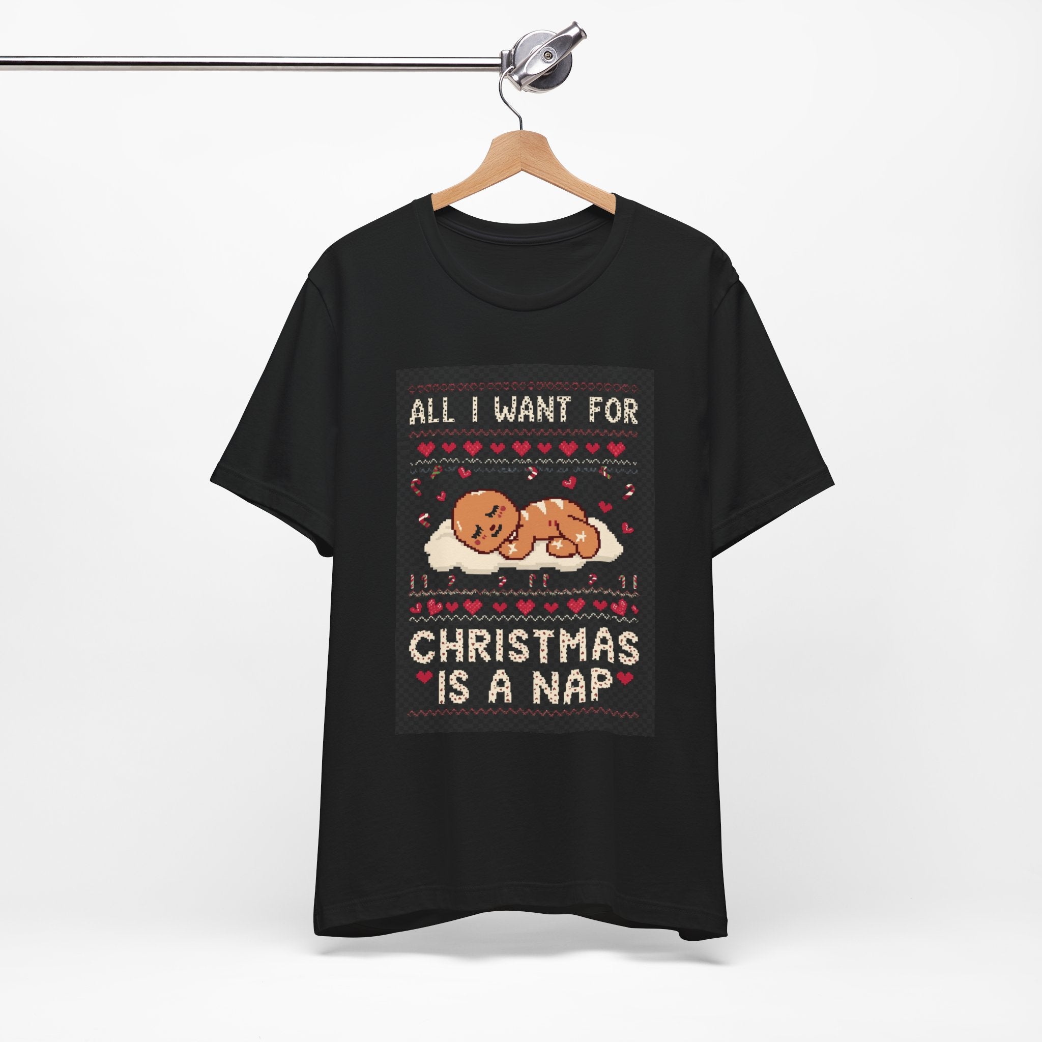 All I Want for Christmas Is a Nap graphic t-shirt by Warped Soul Apparel