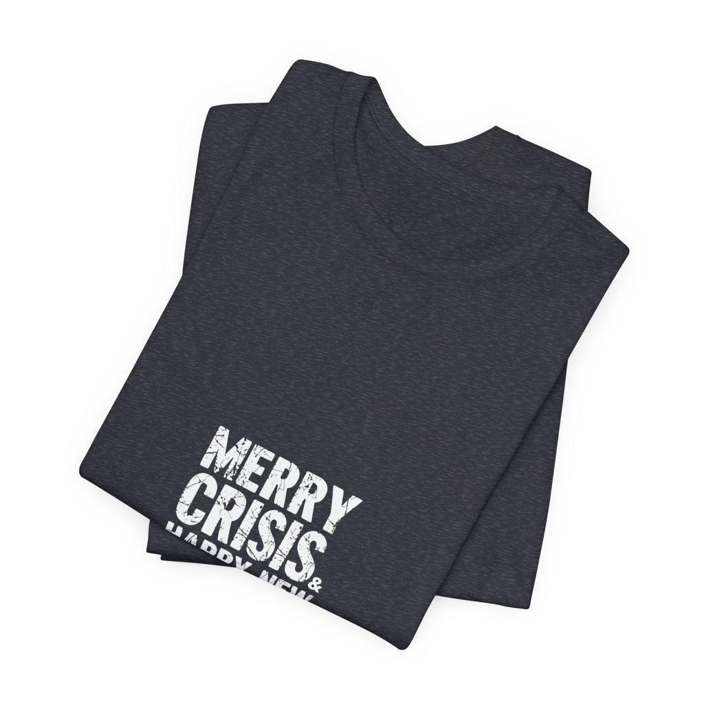 Merry Crisis: Urban Grunge Typography, Holiday Rebellion Design