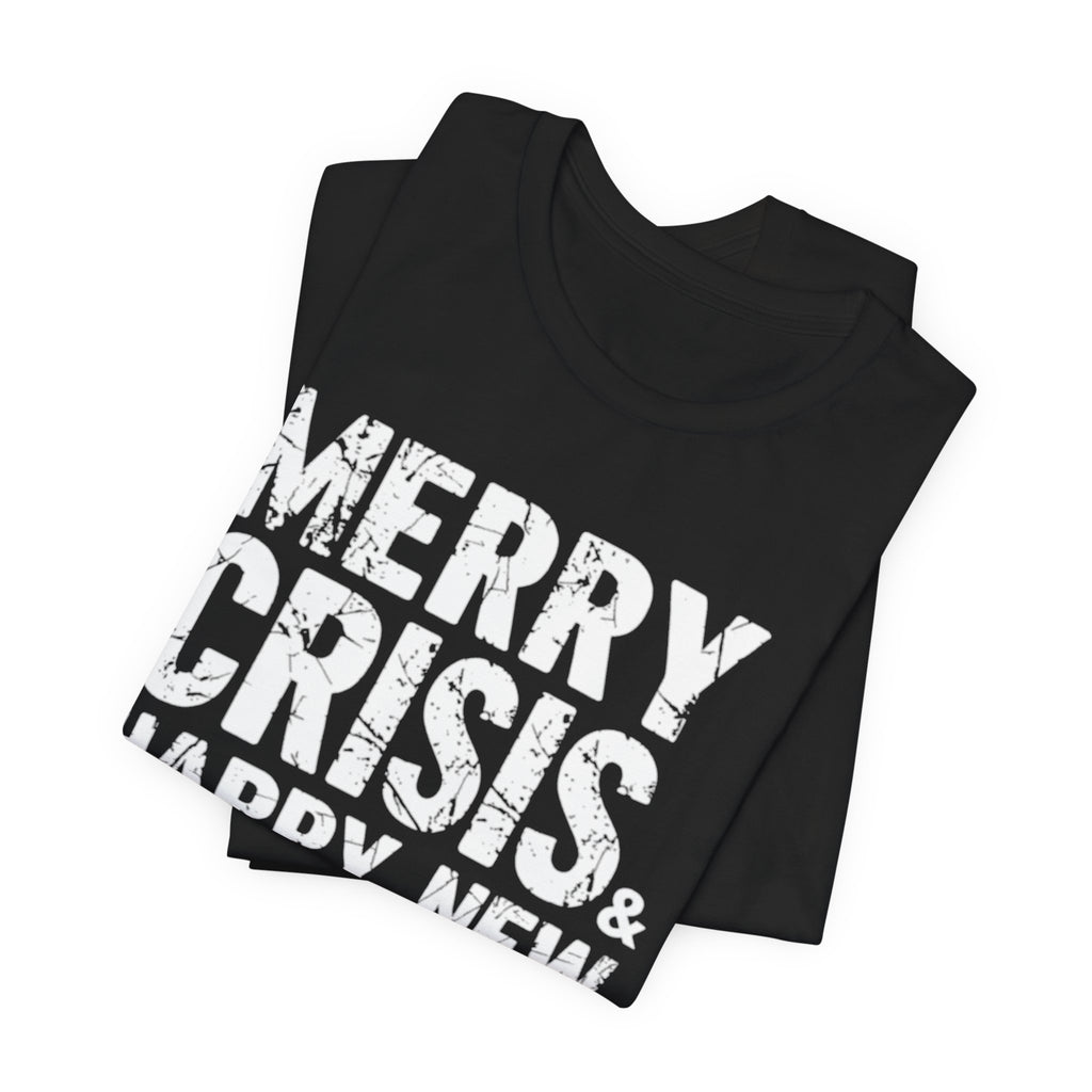 Merry Crisis: Urban Grunge Typography, Holiday Rebellion Design