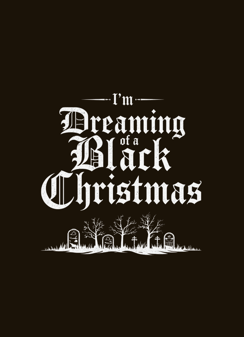 I’m Dreaming of a Black Christmas Shirt graphic t-shirt by Warped Soul Apparel