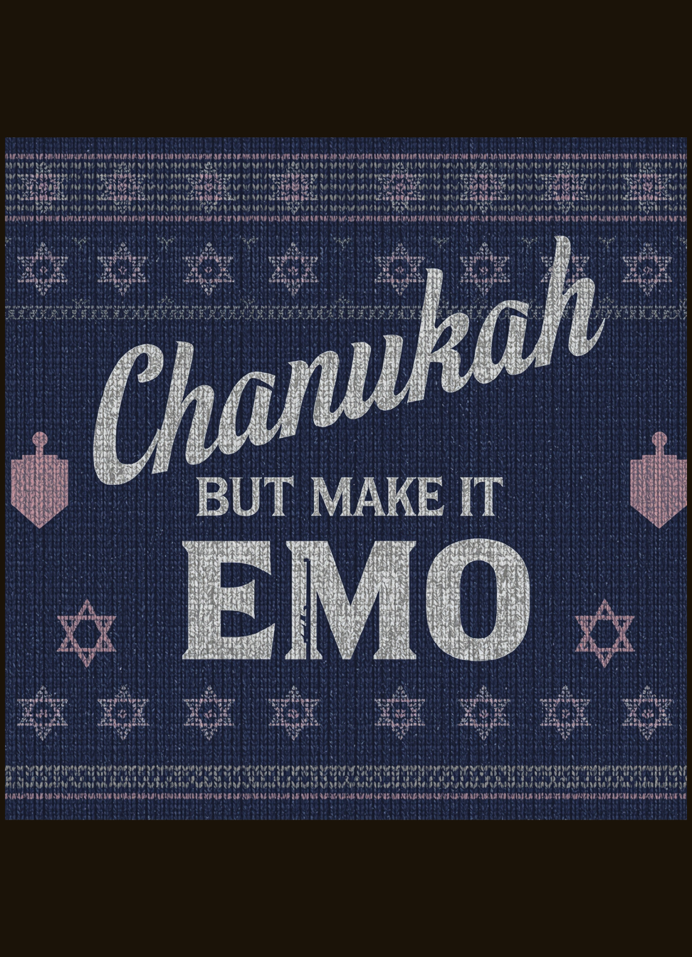 Chanukah But Make It Emo Shirt graphic t-shirt by Warped Soul Apparel