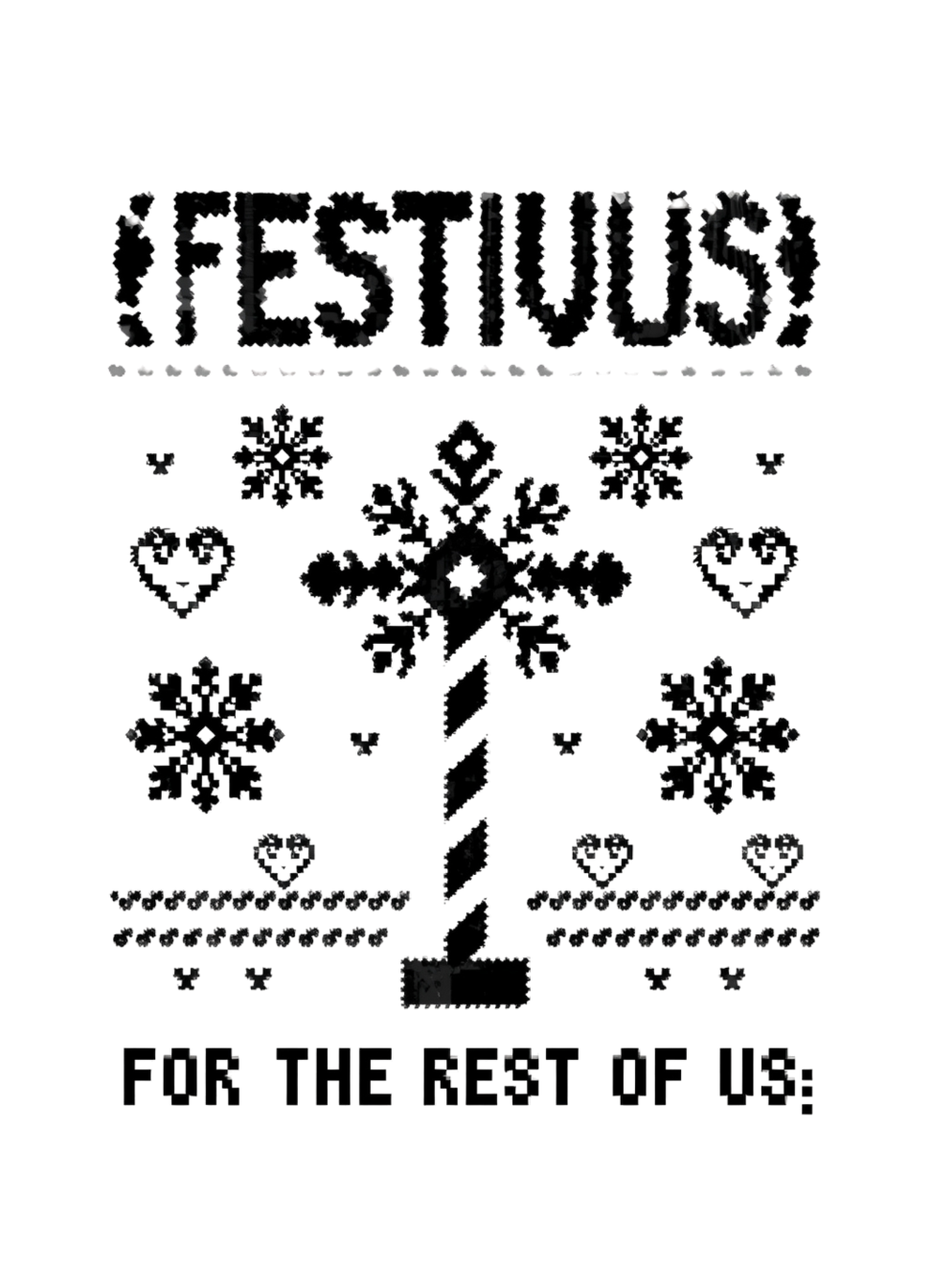 Festivus For the Rest of Us Ugly Sweater Knit T-Shirt graphic t-shirt by Warped Soul Apparel