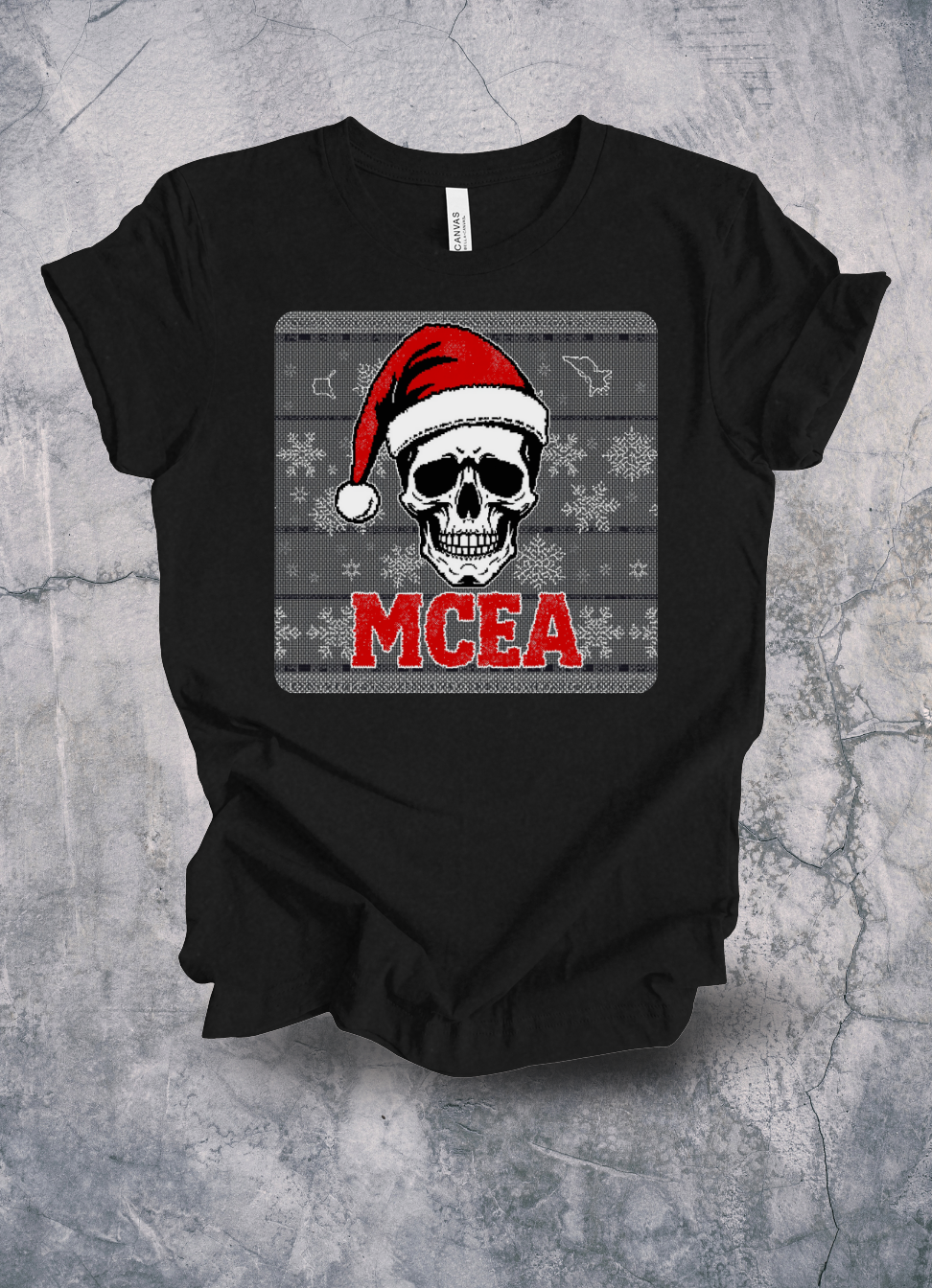 Make Christmas Emo Again Pixel Sweater Shirt graphic t-shirt by Warped Soul Apparel