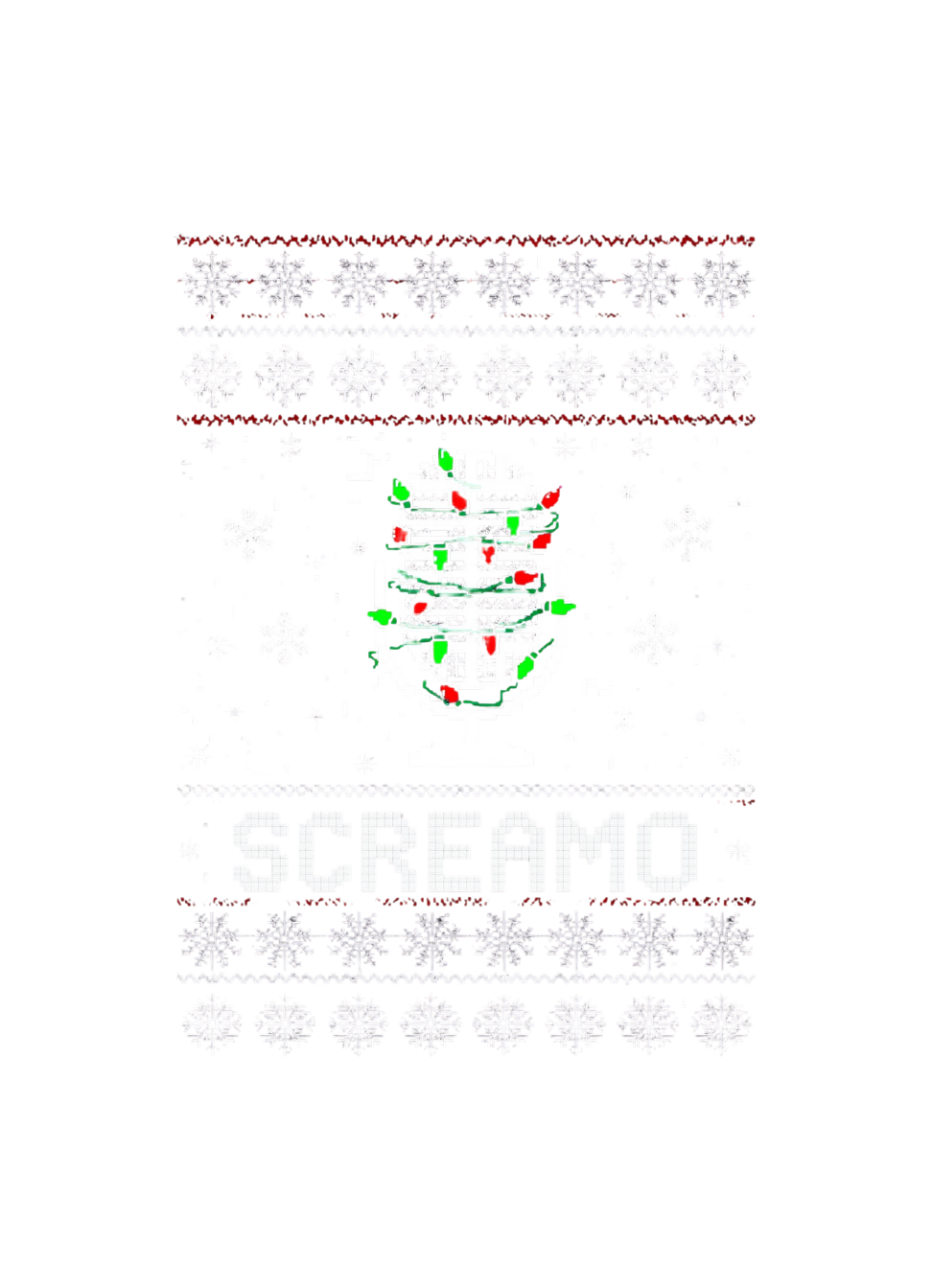Screamo Christmas Shirt graphic t-shirt by Warped Soul Apparel