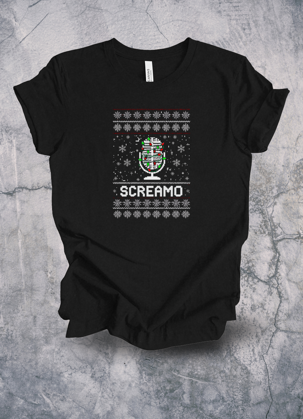 Screamo Christmas Shirt graphic t-shirt by Warped Soul Apparel