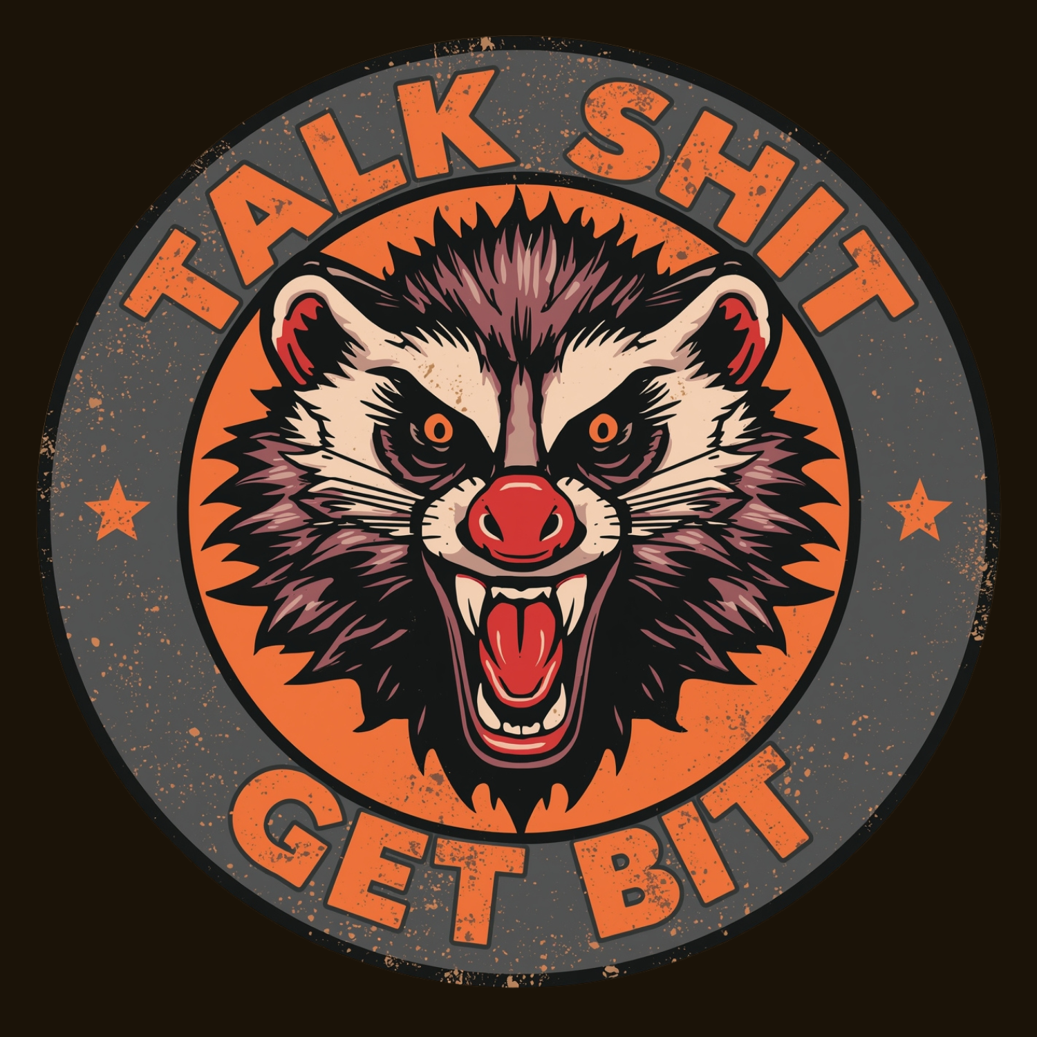 Talk Shit Get Bit Possum Tee