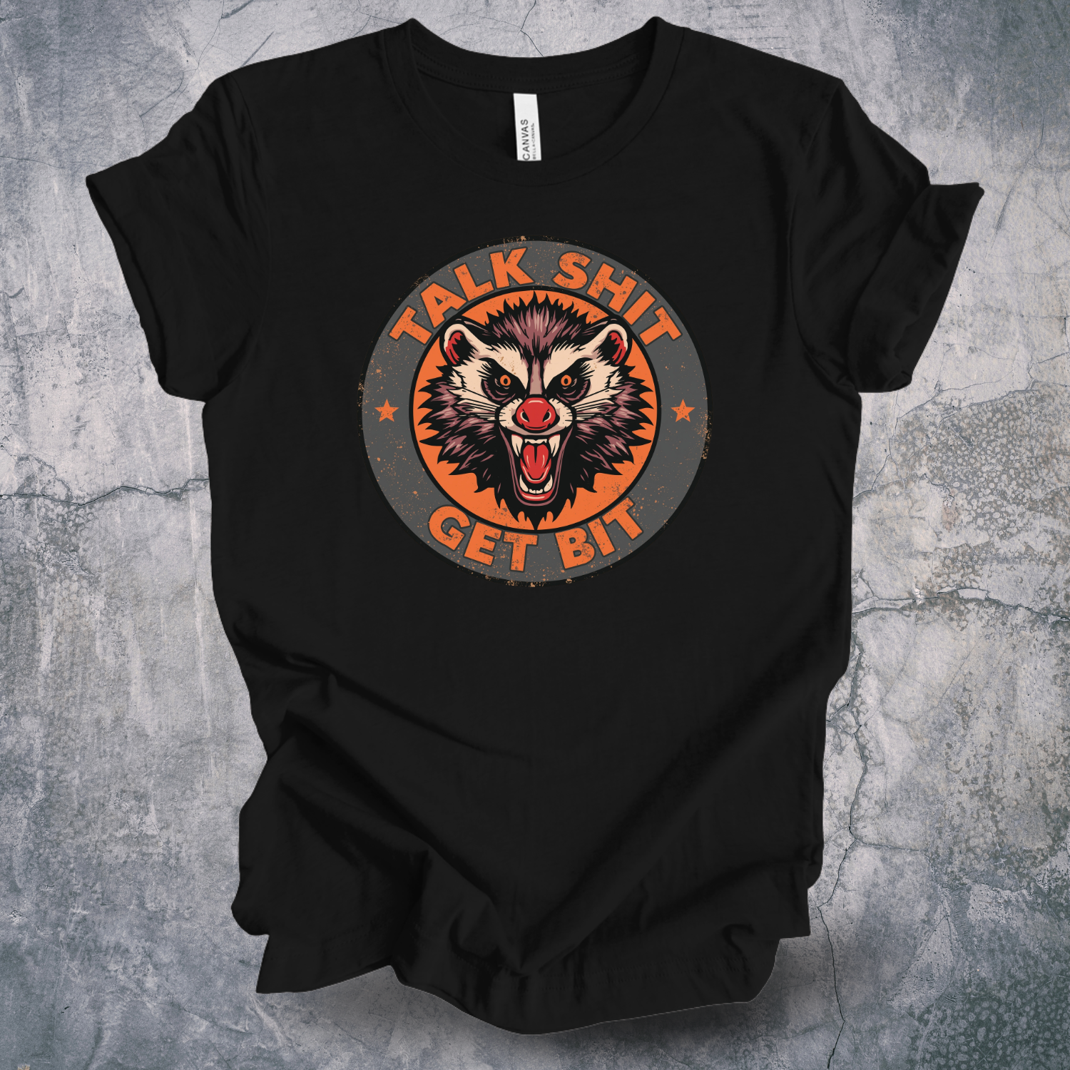 Talk Shit Get Bit Possum Tee