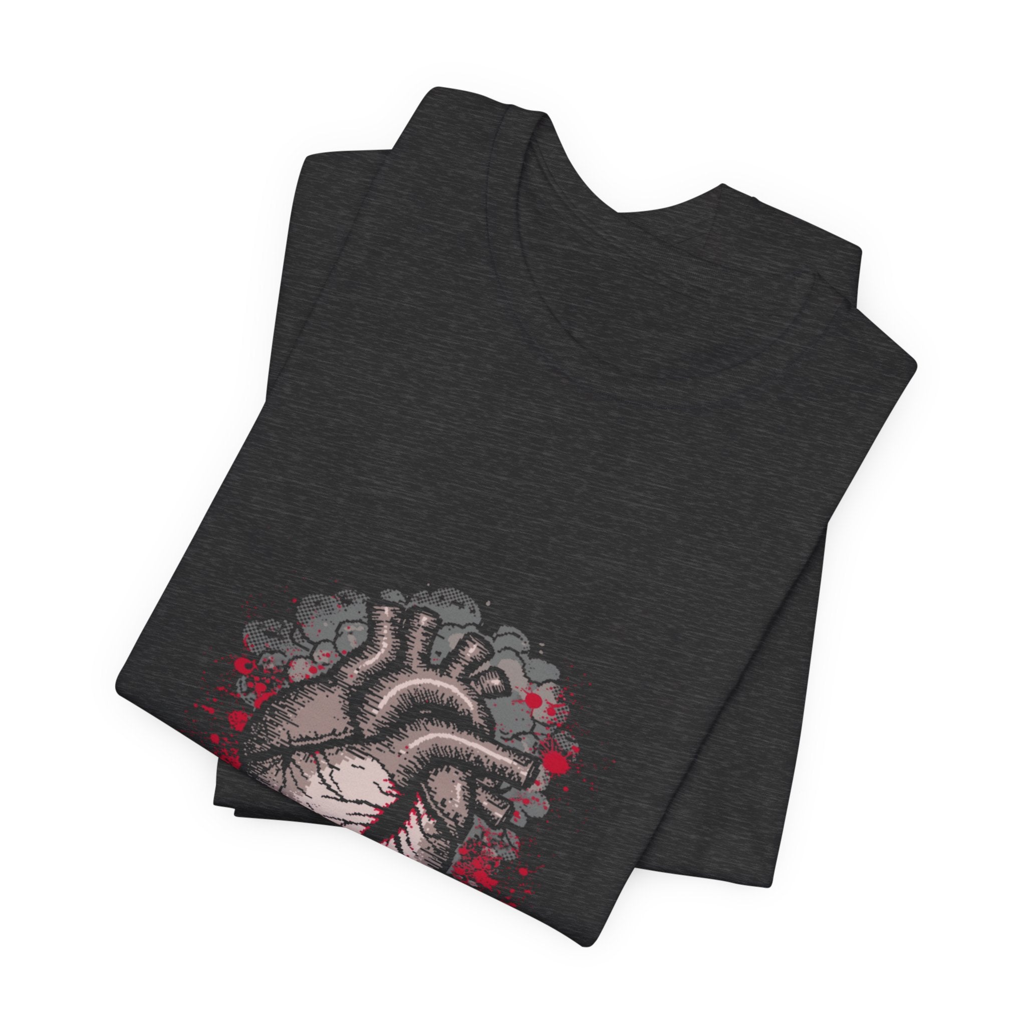 Heartache Protocol: Pixelated Medical Metaphor, Emotional Vulnerability Graphic