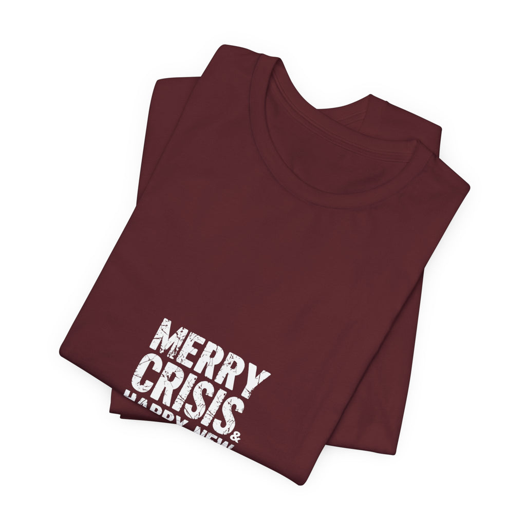 Merry Crisis: Urban Grunge Typography, Holiday Rebellion Design